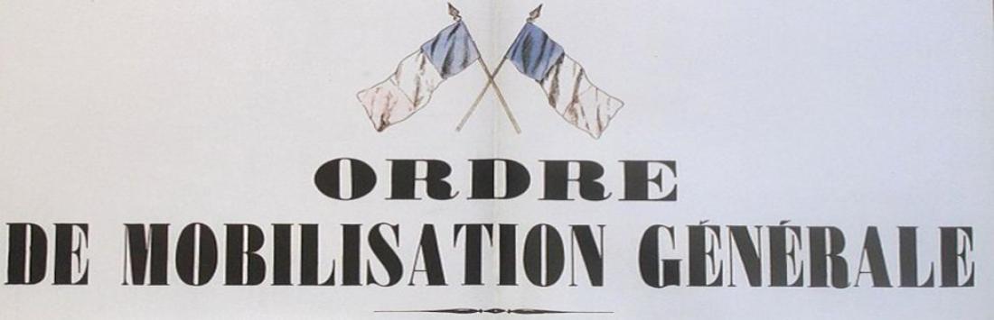 Affiche de la mobilisation du 2 aout 1914 qui a été placardée sur tous les murs de France. Affiche de la mobilisation du 2 aout 1914 qui a été placardée sur tous les murs de France.